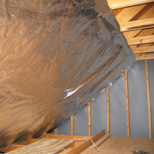 radiant barrier under roof rafters